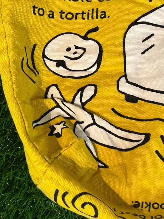 Trader Joe's Breakfast Waffle Toast Milk Jam Shopping Reusable Grocery Eco Bag - Picture 11 of 15